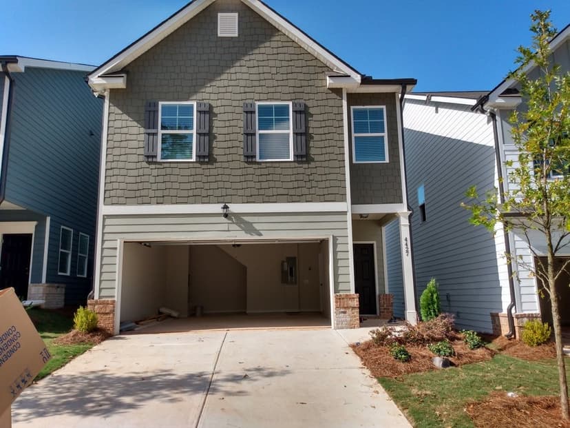 Newly constructed modern home